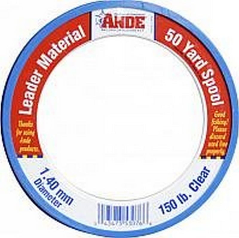 Ande PCW50-150 Monofilament Leader Material, 40-Yard Spool, 150-Pound Test, Clear Finish
